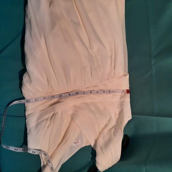 NEW ! Happy Rose Long Bridesmaid Dress Party Flower Girl White Size 18 - Picture 4 of 4